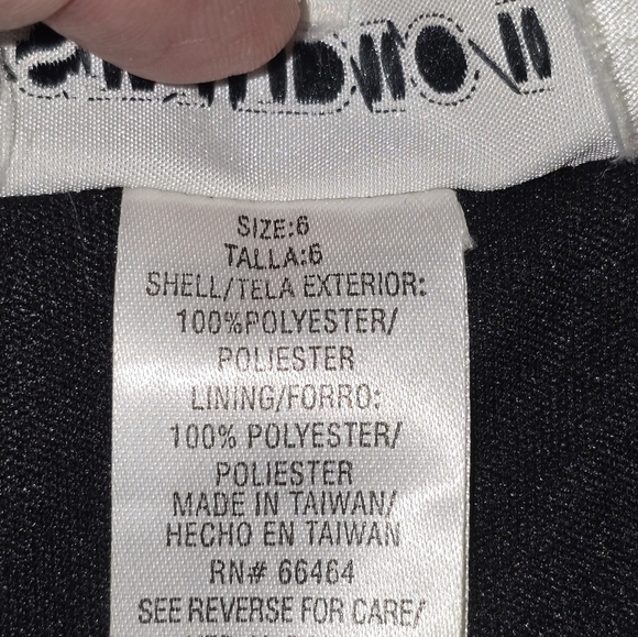 Studio I Black Pants With Cascading Ruffles, Feminine, Fancy, Party, Chic Size 6 - Picture 6 of 6